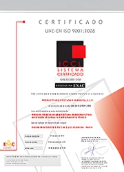 Certificado UNE·EN ISO 14001:2004 de Medioambiente