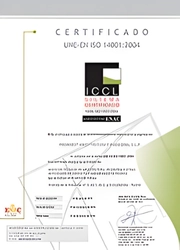Certificado UNE·EN ISO 9001:2008 de Calidad